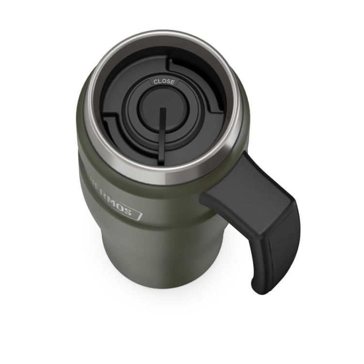 Wodoszczelny kubek termiczny Thermos z uchwytem 0,47 l - zieleń wojskowa