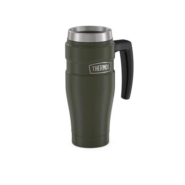 Wodoszczelny kubek termiczny Thermos z uchwytem 0,47 l - zieleń wojskowa