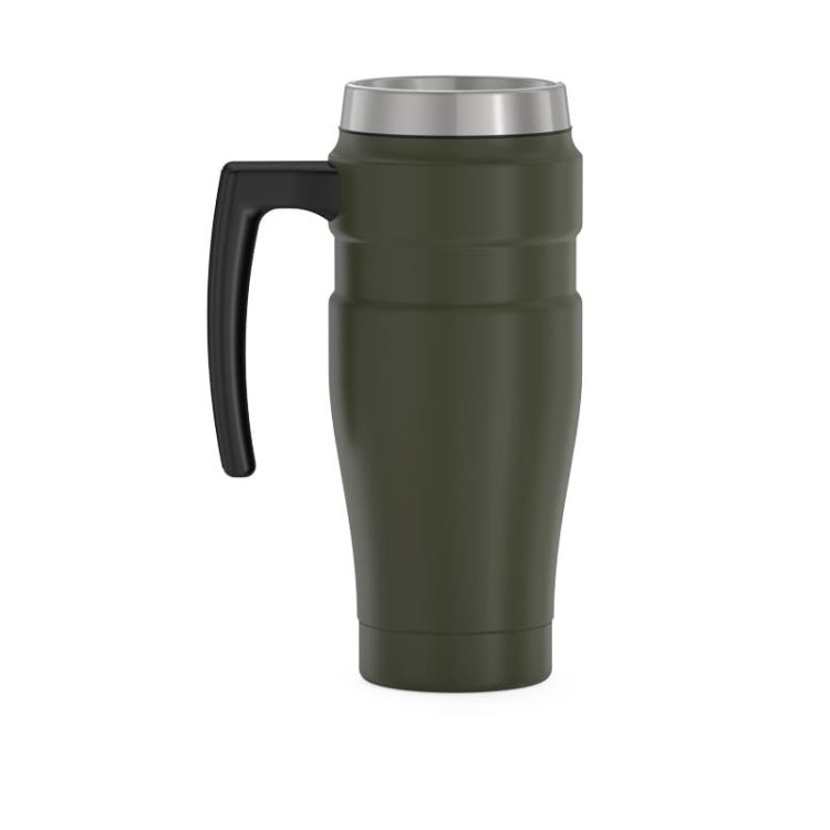 Wodoszczelny kubek termiczny Thermos z uchwytem 0,47 l - zieleń wojskowa