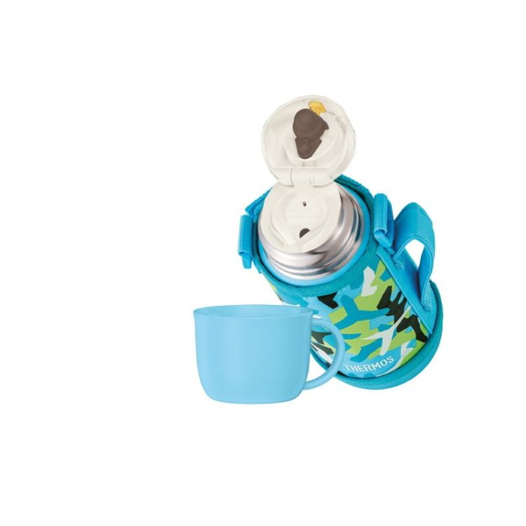 Termos dziecięcy Thermos z dwiema nakrętkami i futerałem - 0,6 l
