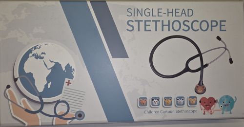 Stetoskop lekarski dziecięcy HS-30Q Delux (jednostronny) czarny