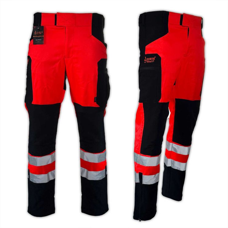 Spodnie ratownicze letnie elastyczne HYBRID North-Wind PRM-23 FLUO