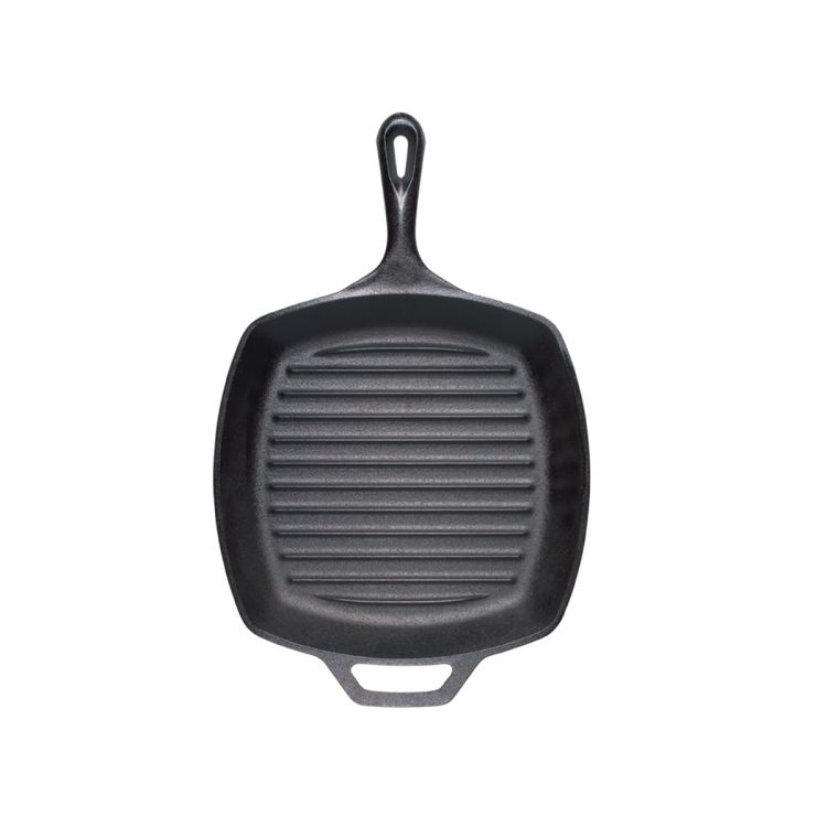 Patelnia żeliwna grillowa kwadratowa 26 cm / Lodge
