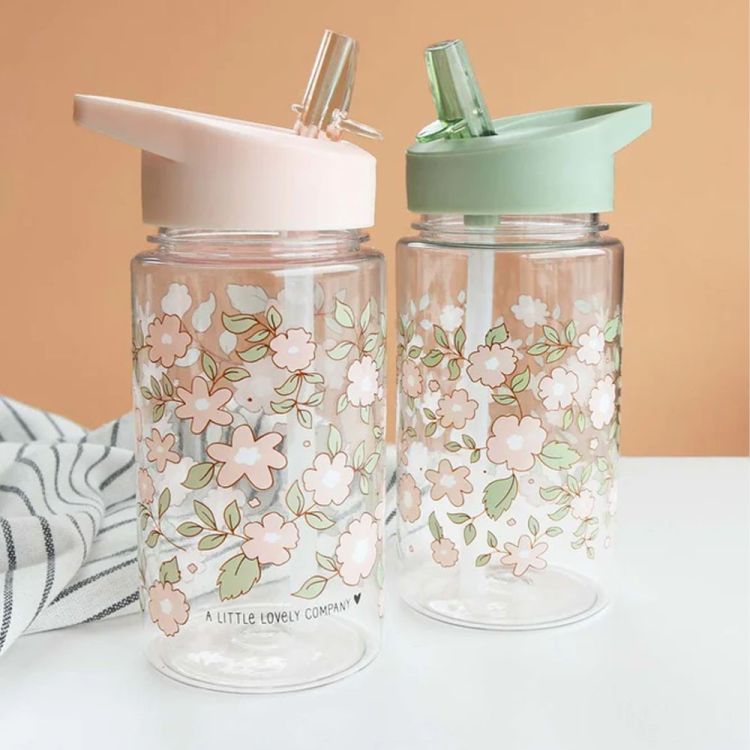 Butelka na wodę dla dzieci BLOSSOMS PINK 0,45L / A Little Lovely Company
