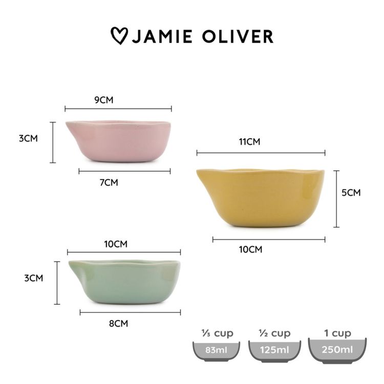 Miseczki do dipów i na przekąski 3 sztuki Big Love Pinch-Me / Jamie Oliver