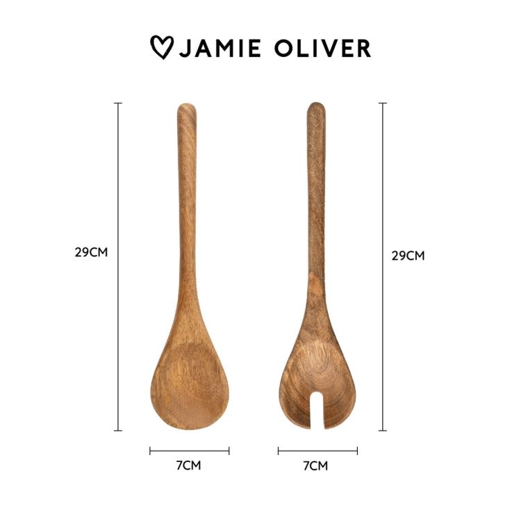 Łyżki do sałaty z drewna mango 2 sztuki Big Love / Jamie Oliver