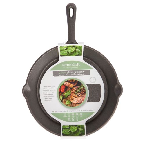 Patelnia żeliwna 24 cm Deluxe / KitchenCraft