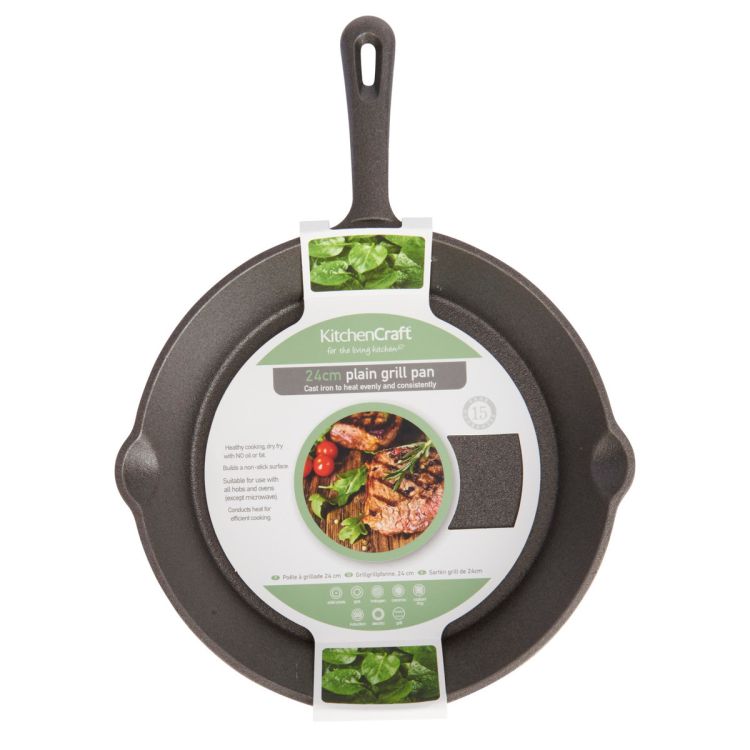 Patelnia żeliwna 24 cm Deluxe / KitchenCraft