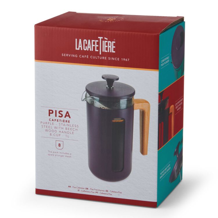 French press PISA 1L purple / La Cafetière