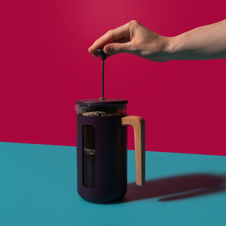 French press PISA 1L purple / La Cafetière