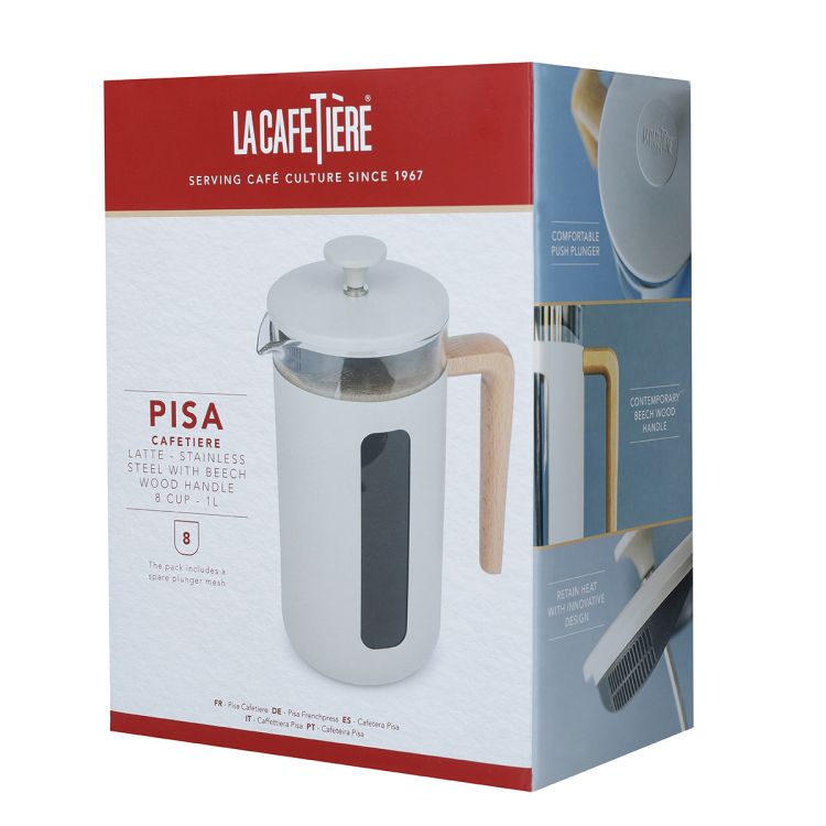 French press PISA 1 L Latte / La Cafetiere