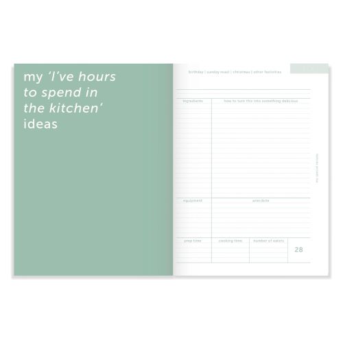 Notatnik kulinarny przepiśnik - Kitchen Journal / A-Journal