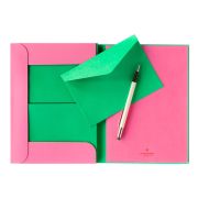 Papeteria z kopertami Pink + Green / A-Journal