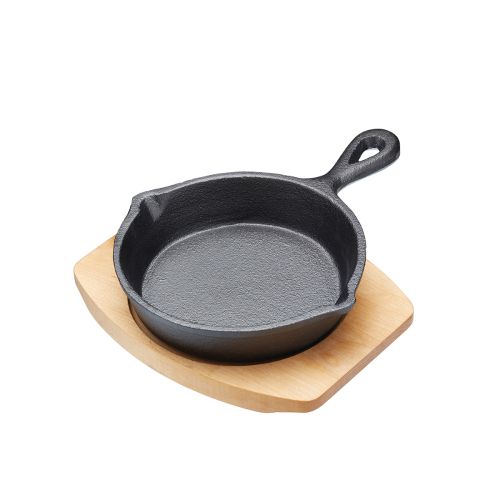 Patelnia żeliwna z deską do serwowania 13,5 cm / Artesà
