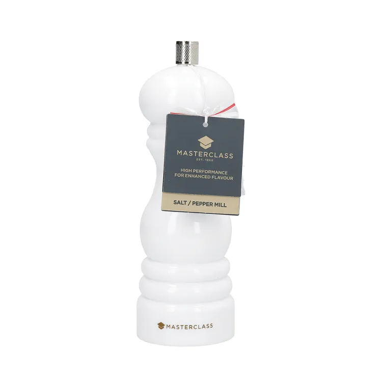 Młynek ręczny do soli lub pieprzu 17 cm - White / MasterClass