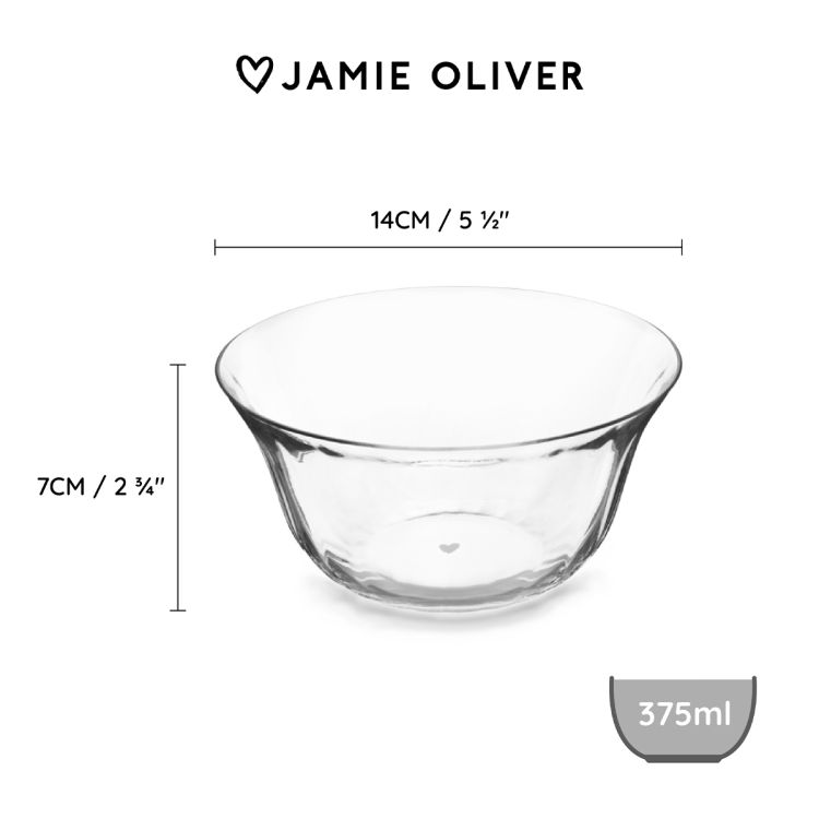 Miseczki szklane 14cm Big Love - 4 szt / Jamie Oliver
