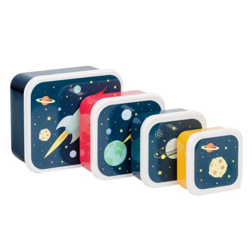 Lunchbox dla dzieci SPACE - zestaw 4 szt / A Little Lovely Company