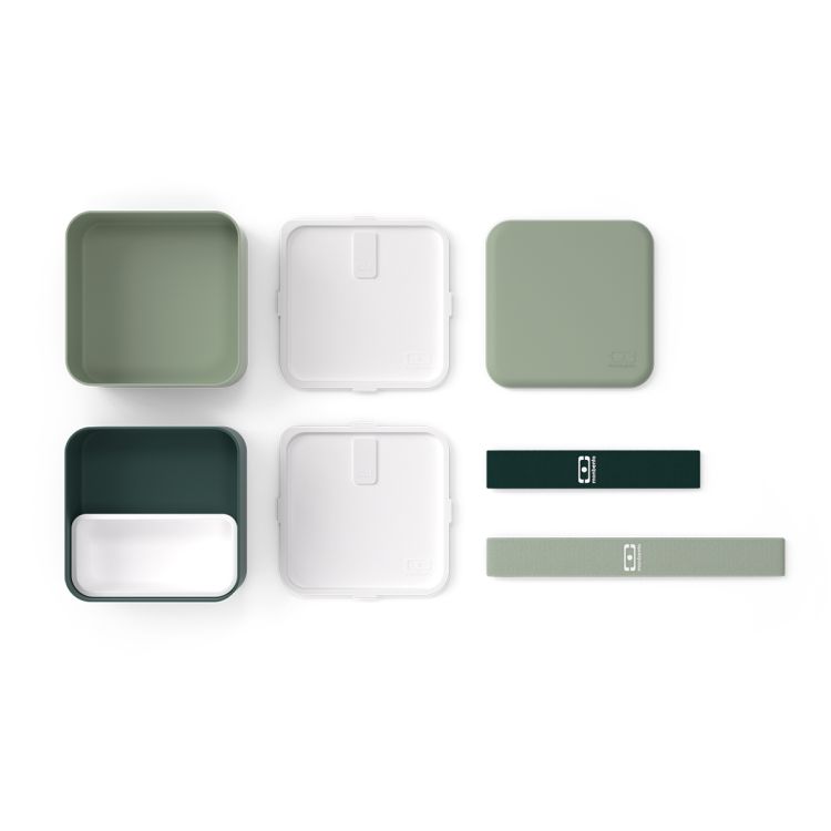 Original Square lunchbox 1,7L Natural Green / Monbento