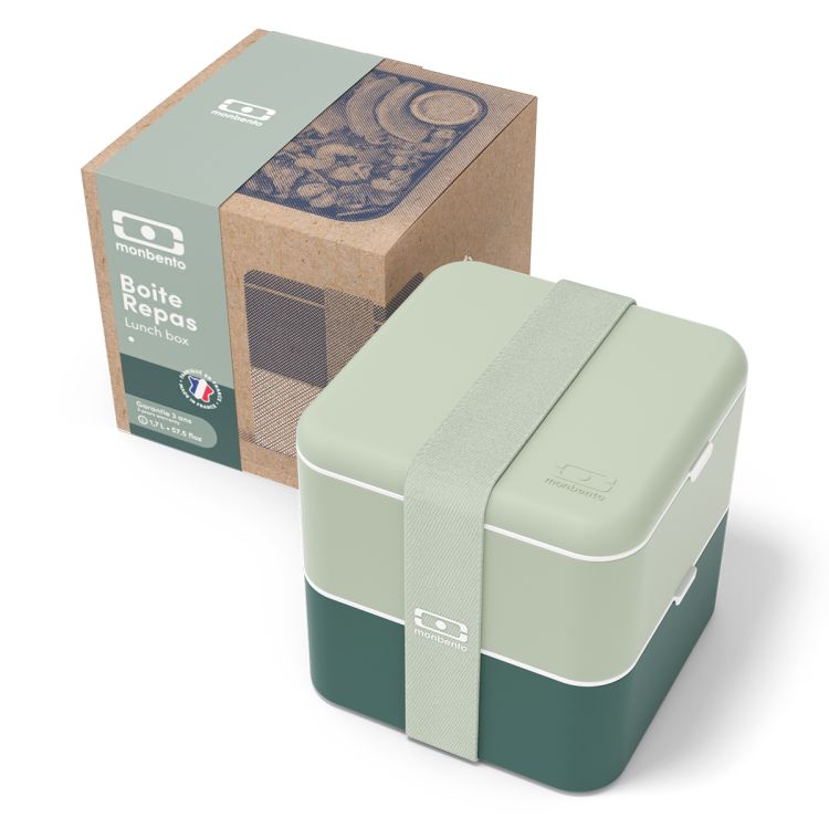 Original Square lunchbox 1,7L Natural Green / Monbento
