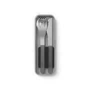 Sztućce na wynos w etui Slim Box Black / Monbento