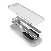 Sztućce na wynos w etui Slim Box Black / Monbento