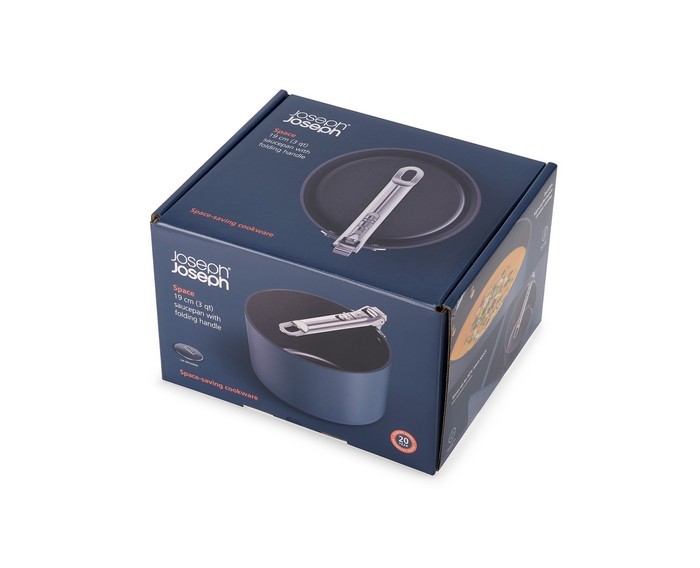 Rondel 19cm ze składanym uchwytem+pokryw. Space / Joseph Joseph