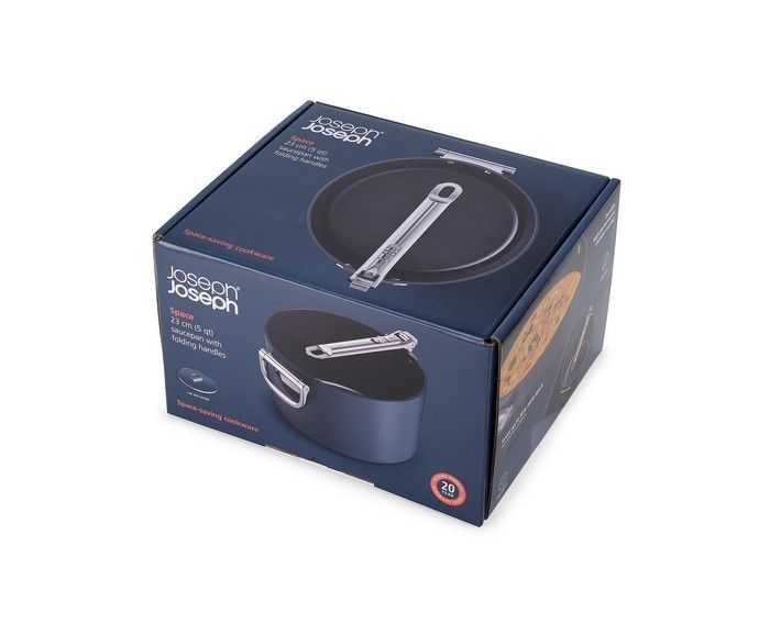 Rondel 23cm ze składanym uchwytem+pokryw. Space / Joseph Joseph