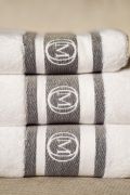 Ręcznik do rąk Monogram Linea 50x100cm b.szary / Officine Monogram