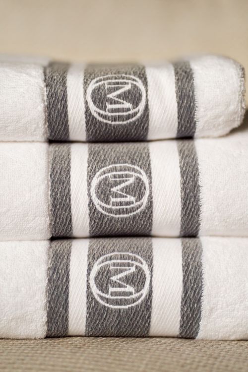 Ręcznik do rąk Monogram Linea 50x100cm b.szary / Officine Monogram