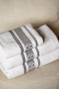 Ręcznik do rąk Monogram Linea 50x100cm b.szary / Officine Monogram
