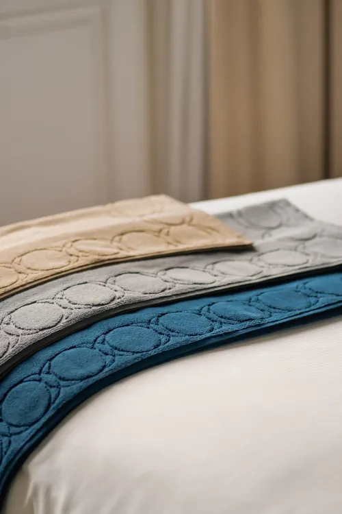Dywanik łazienkowy Monogram Opus 60x100cm szary / Officine Monogram