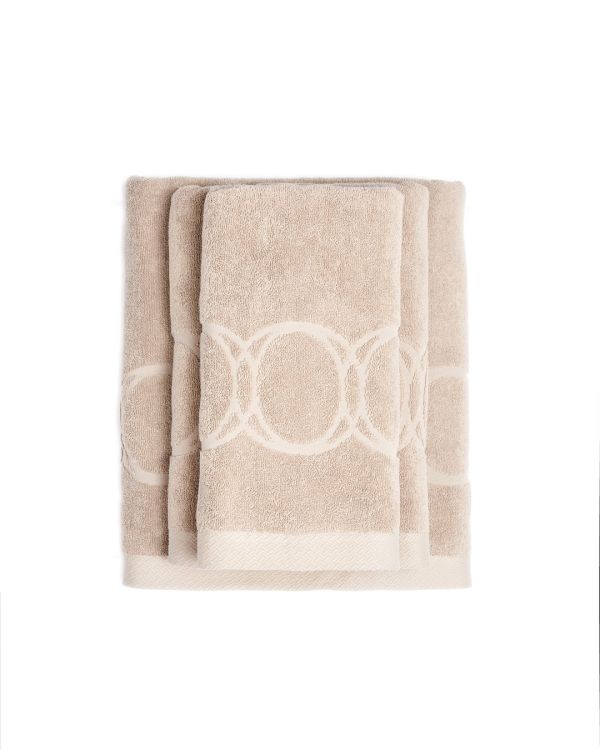 Ręcznik do rąk Monogram Opus 50x100cm beżowy / Officine Monogram
