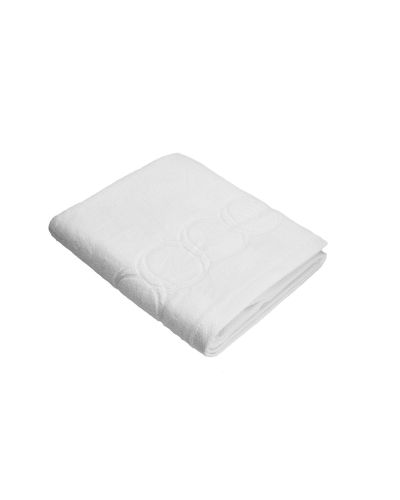 Ręcznik kąpielowy Monogram Opus 70x140cm biały / Officine Monogram