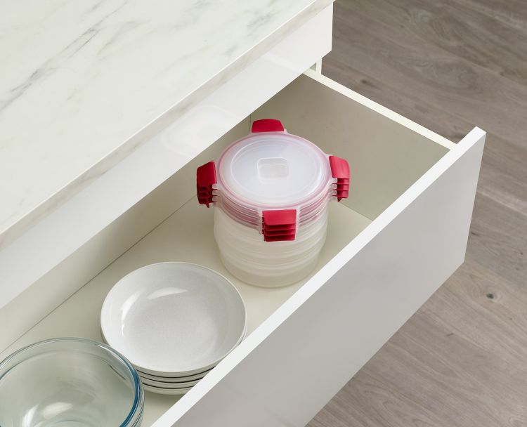 Zestaw 4 pojemników 1l okrągłych Nest Lock / Joseph Joseph