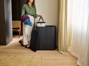 Kosz na pranie 90l bambus czarny Tota Twin Luxe / Joseph Joseph