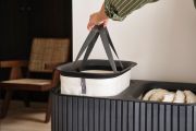 Kosz na pranie 90l bambus czarny Tota Twin Luxe / Joseph Joseph