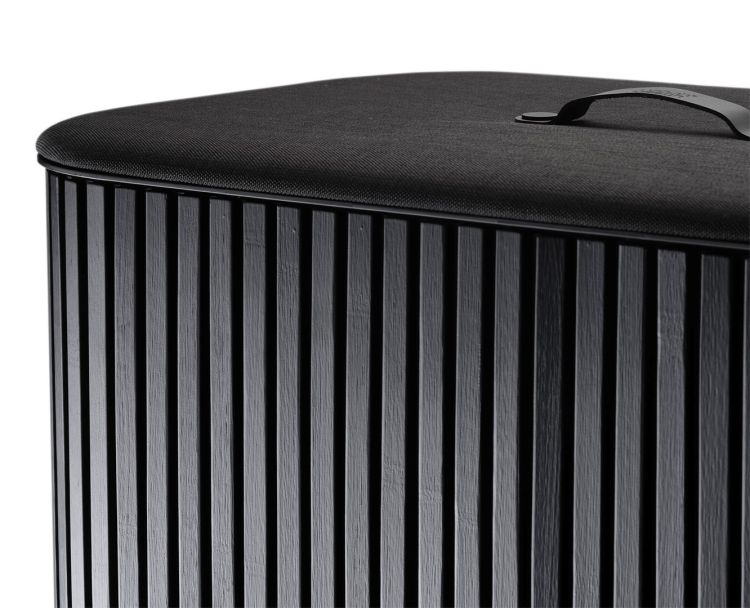 Kosz na pranie 90l bambus czarny Tota Trio Luxe / Joseph Joseph