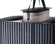 Kosz na pranie 90l bambus czarny Tota Trio Luxe / Joseph Joseph