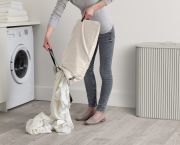 Kosz na pranie 90l bambus beż Tota Trio Luxe / Joseph Joseph