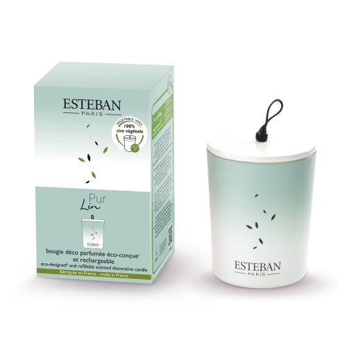 Świeca zapachowa dekoracyjna 180g Pur Lin / Esteban