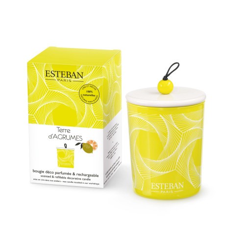 Świeca zapachowa dekoracyjna180g Terre dAgrumes / Esteban