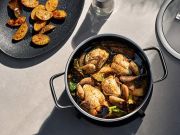 Niski garnek,24cm, czerń Fusiontec FunctionPro / WMF