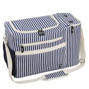 Torba termiczna piknikowa Cilio Maritimo, 45 x 20 x 30 cm, 23 l, biało-niebieska