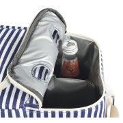 Torba termiczna piknikowa Cilio Maritimo, 45 x 20 x 30 cm, 23 l, biało-niebieska