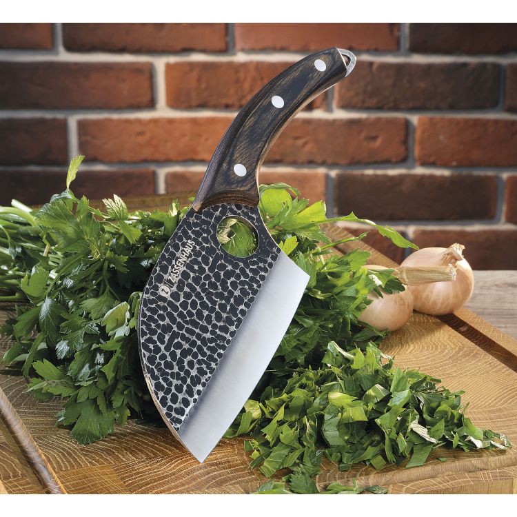 Nóż szefa kuchni w pokrowcu Zassenhaus Keeper, 12 cm, stal/drewno pakka