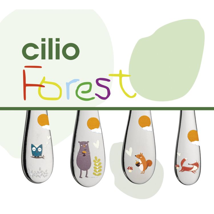 Sztućce dla dzieci Cilio Forest, 4 el.