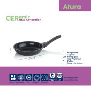 Patelnia ceramiczna 20cm czarna Atura / Kela