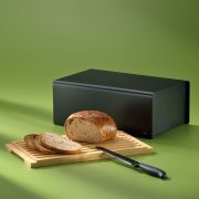 Chlebak Kela Kiril, metal/bambus, 38 x 23 x 16 cm