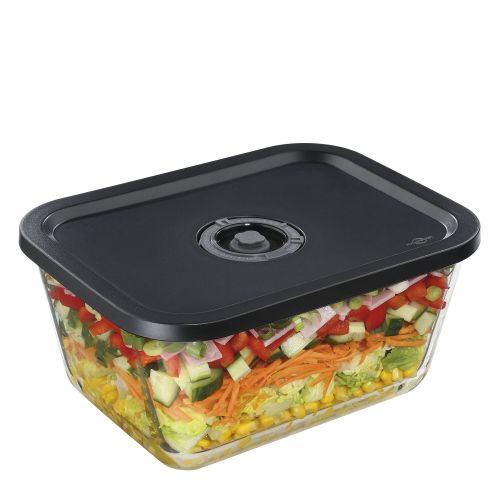 Pojemnik próżniowy z datownikiem Kuchenprofi Easyfresh, szkło borokrzemowe/tworzywo sztuczne, 2,7 l, 24 x 18 x 11,5 cm