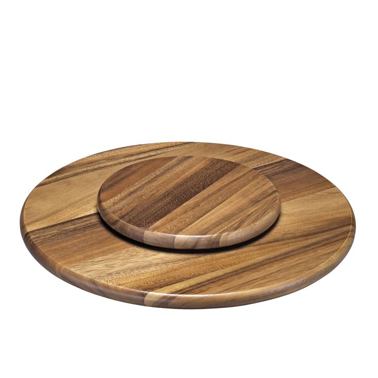 Obrotowa deska do serwowania typu "lazy susan" Spring Fondue, drewno akacji, śred. 40,5 cm